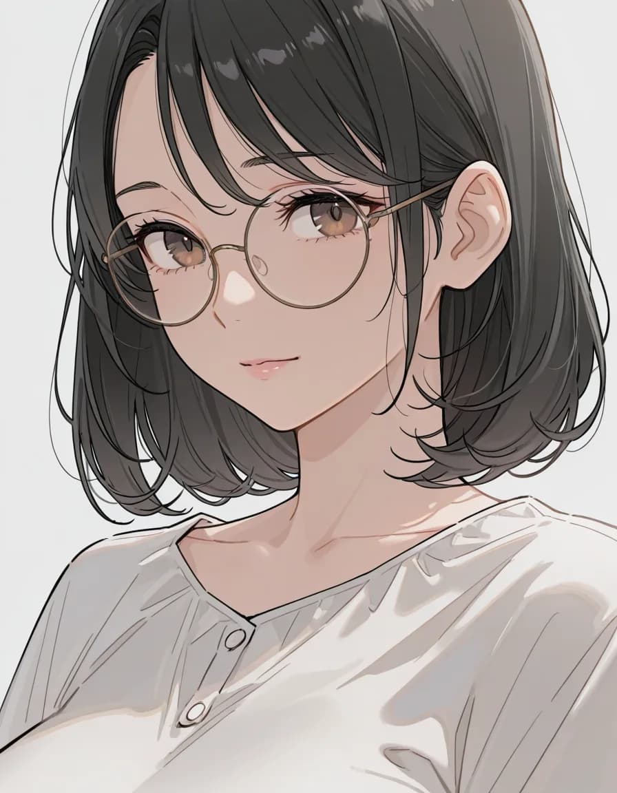 round eyewear 태그로 생성한 예시 이미지