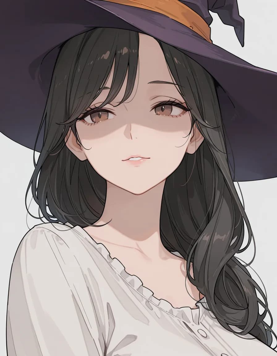 witch hat 태그로 생성한 예시 이미지