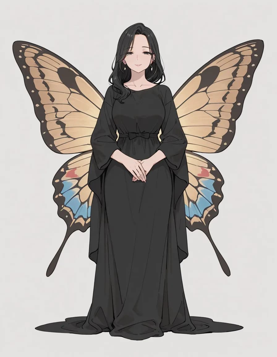 Butterfly wings 태그로 생성한 예시 이미지