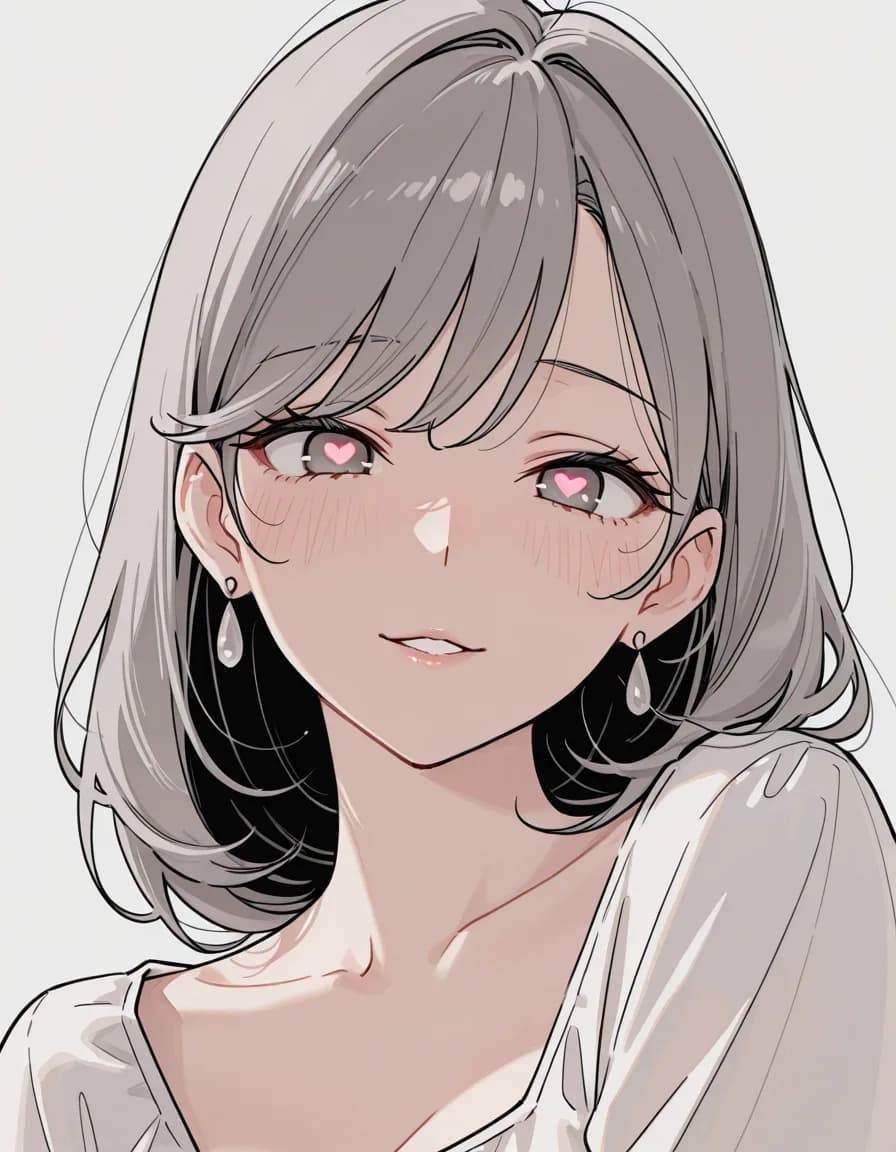 heart shaped pupils 태그로 생성한 예시 이미지