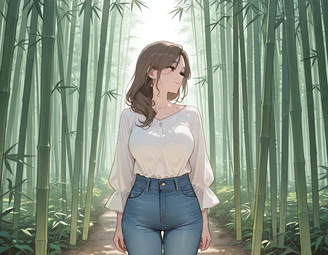 bamboo forest 태그로 생성한 예시 이미지