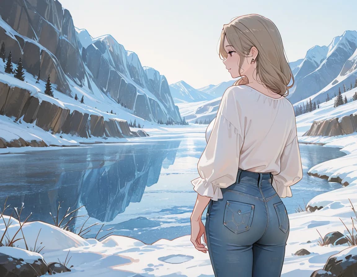 glacier 태그로 생성한 예시 이미지