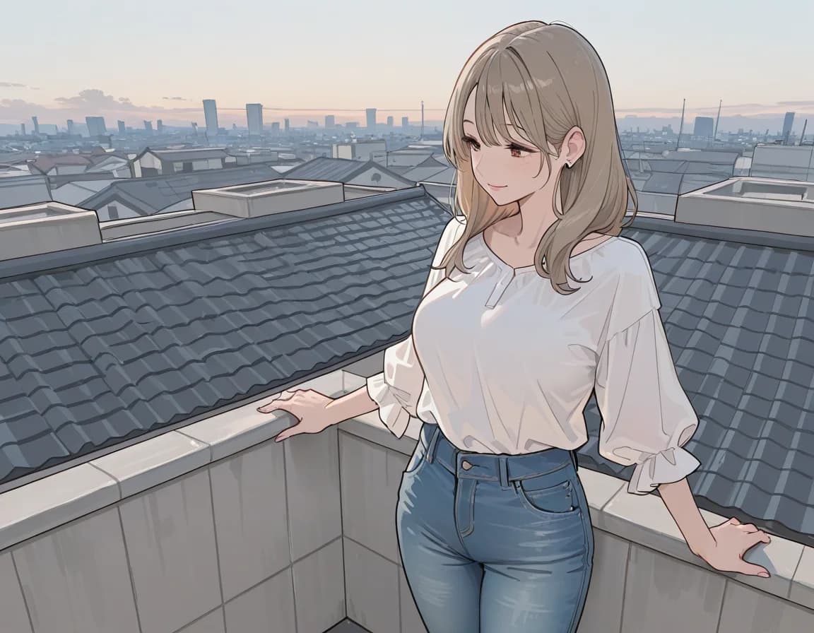 rooftop 태그로 생성한 예시 이미지