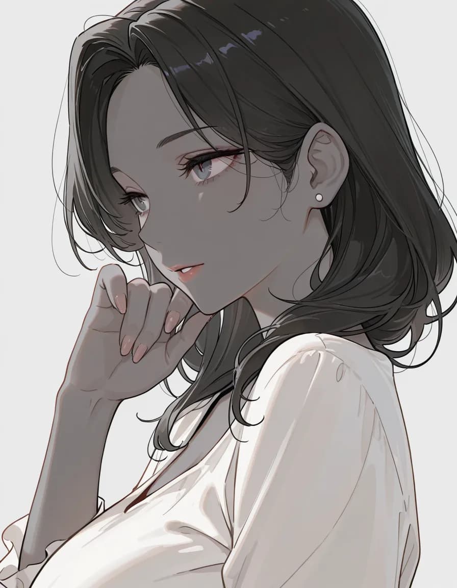 Grey skin 태그로 생성한 예시 이미지