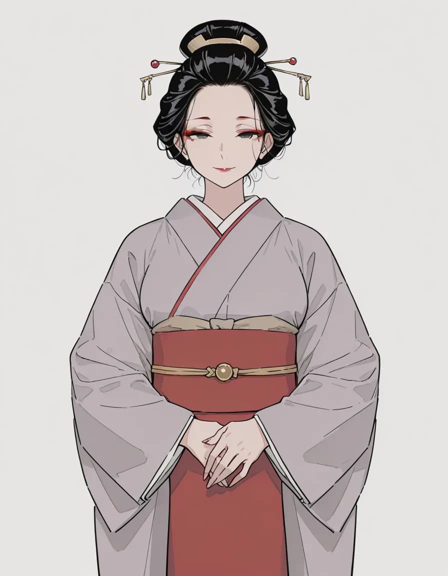 geisha 태그로 생성한 예시 이미지