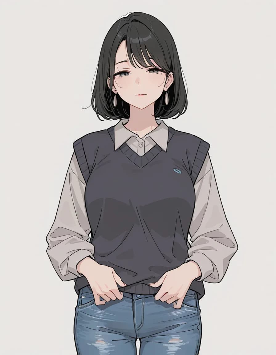 sweater vest 태그로 생성한 예시 이미지