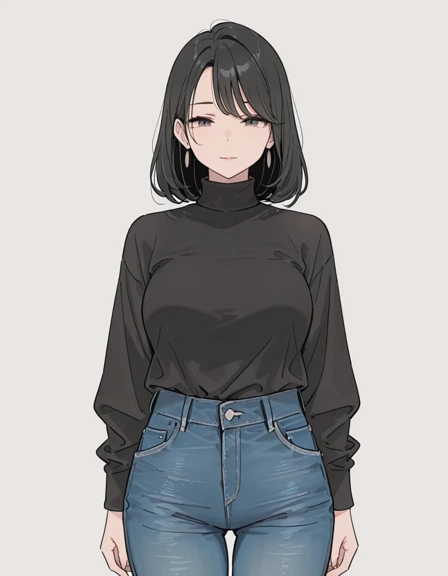 turtleneck 태그로 생성한 예시 이미지