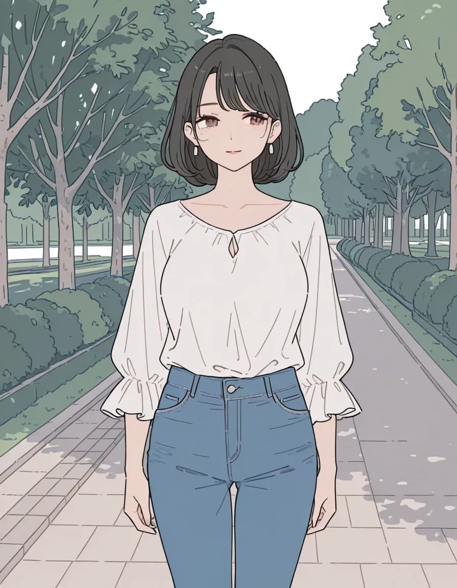 flat color 태그로 생성한 예시 이미지