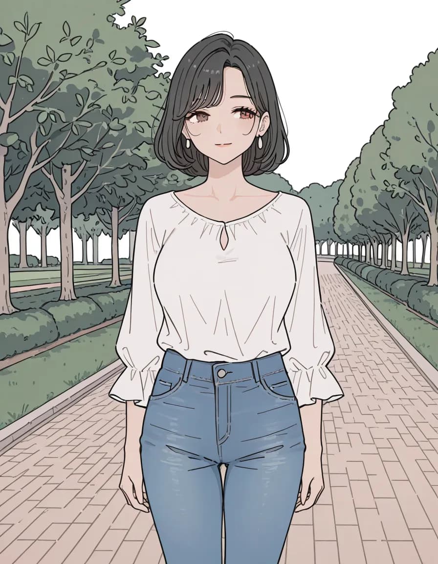 lineart 태그로 생성한 예시 이미지