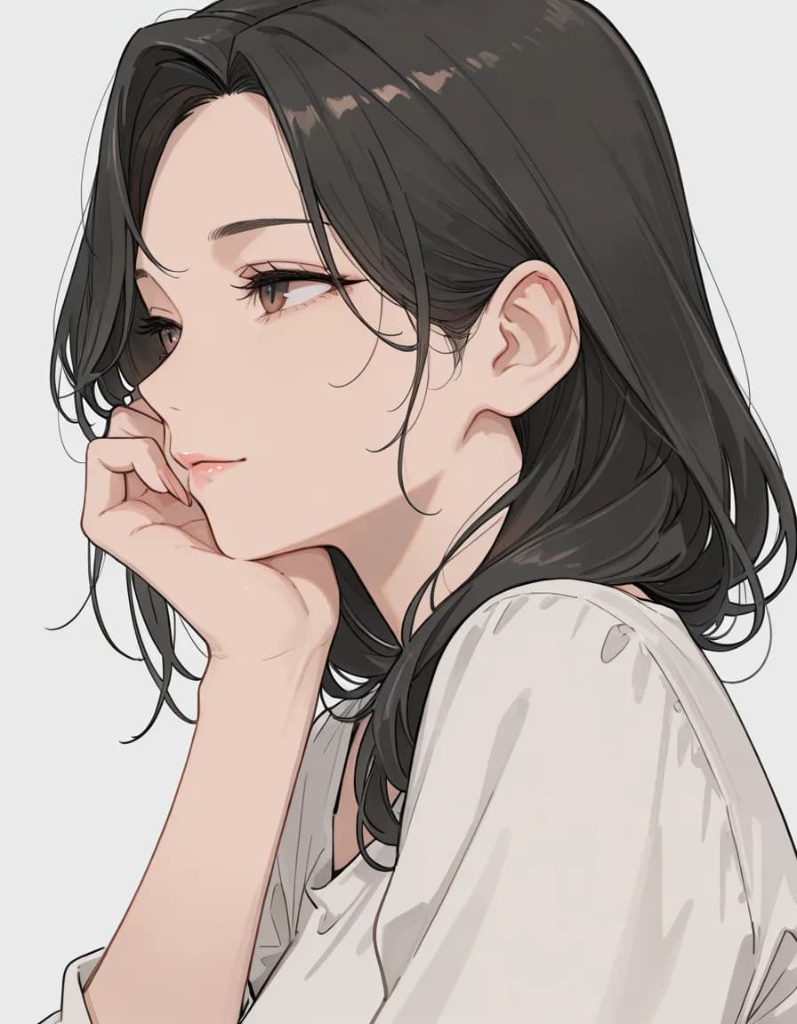gentle face 태그로 생성한 예시 이미지
