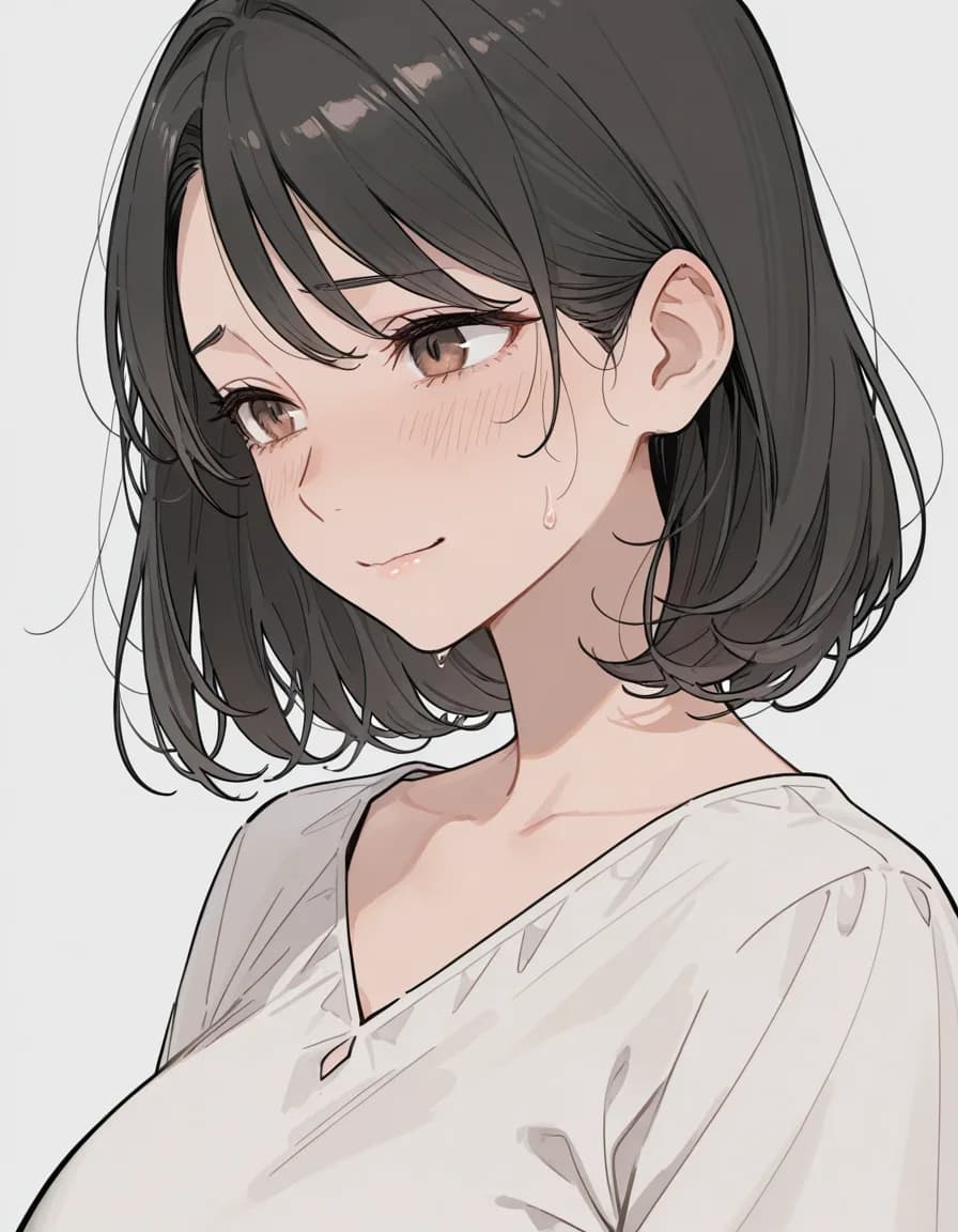 Nervous face 태그로 생성한 예시 이미지
