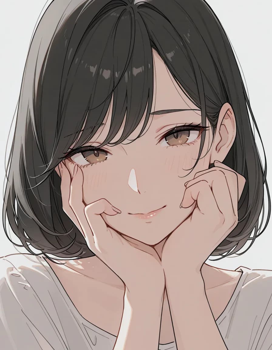 touched face 태그로 생성한 예시 이미지