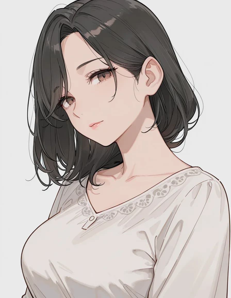 looking at viewer 태그로 생성한 예시 이미지