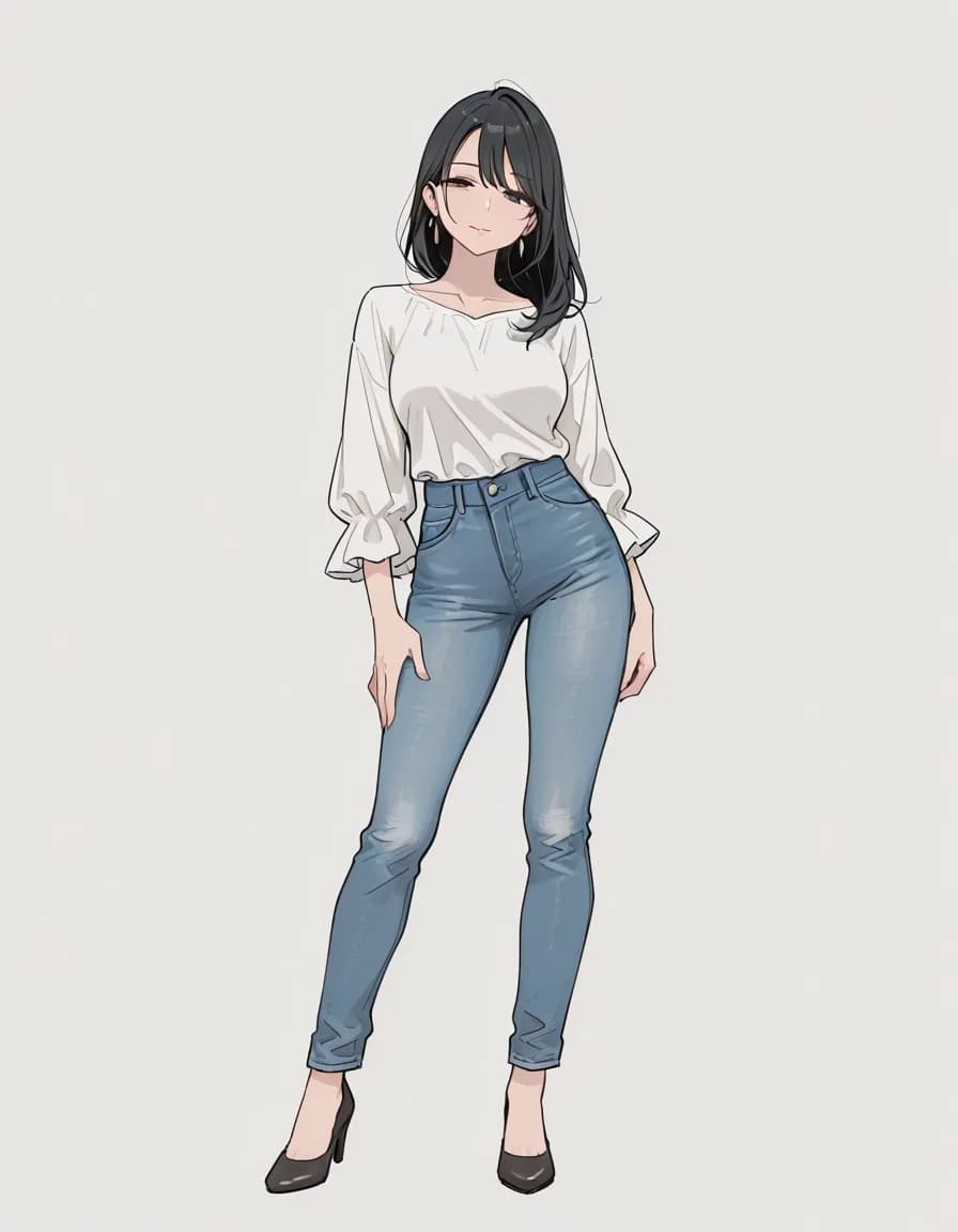 contrapposto 태그로 생성한 예시 이미지
