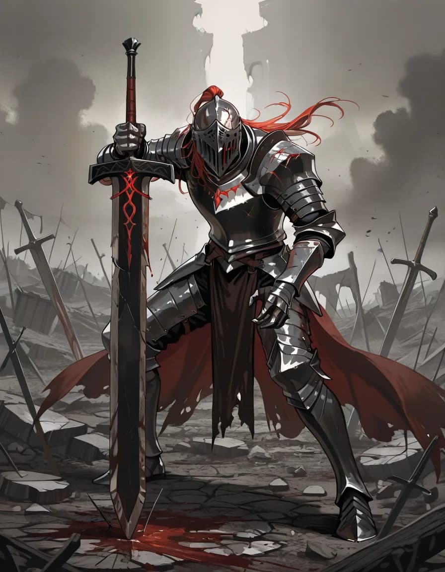 dark fantasy character 태그로 생성한 예시 이미지