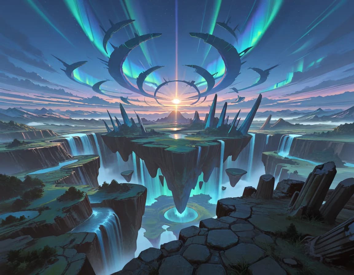 fantasy landscape 태그로 생성한 예시 이미지