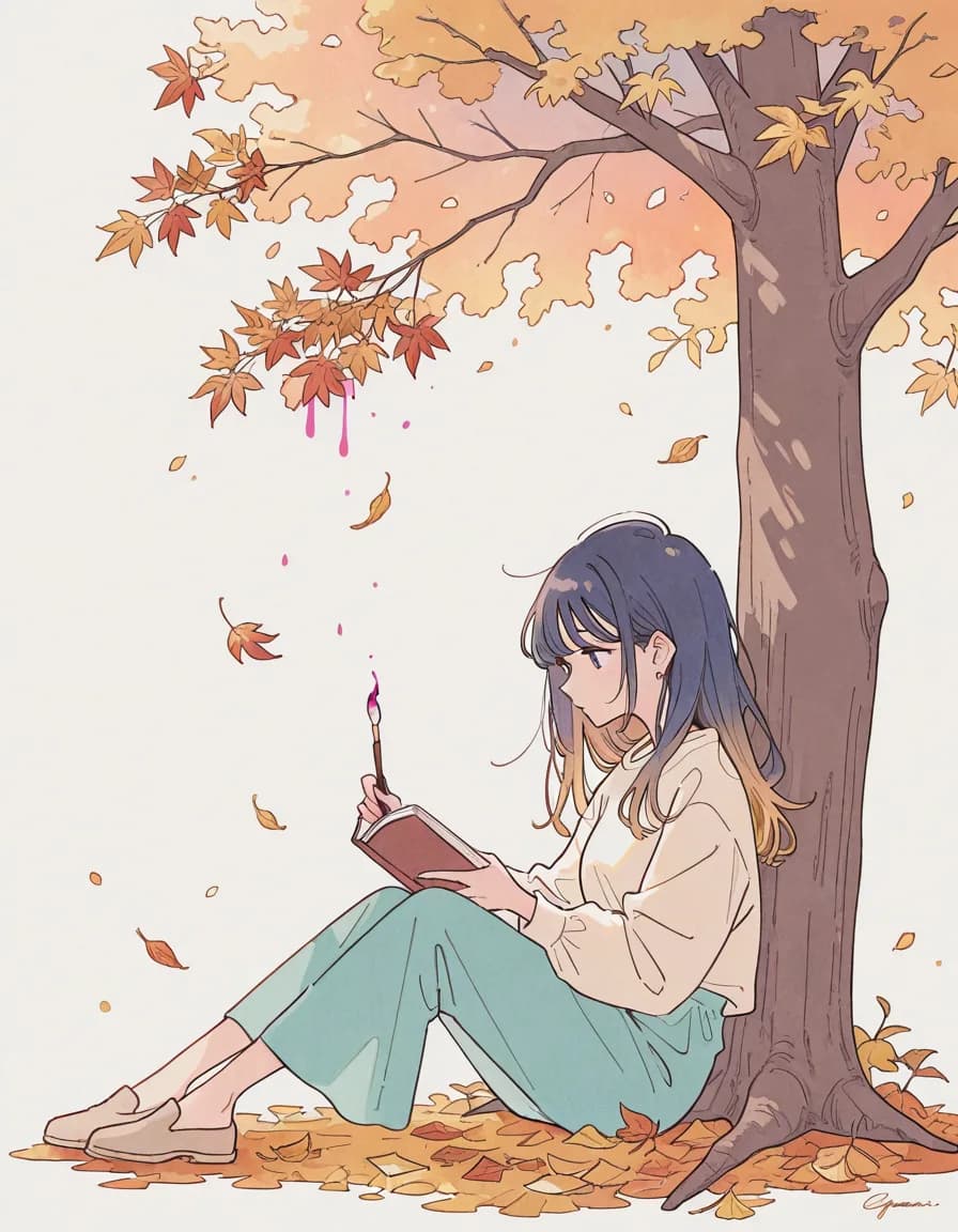 watercolor illustration 태그로 생성한 예시 이미지